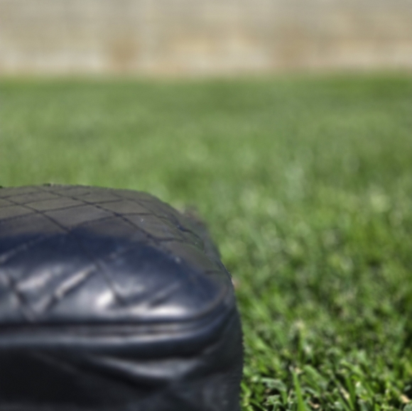 Vintage Chanel Black Quilted Lambskin Camera Bag Gold Chain - Picture 3 of 16